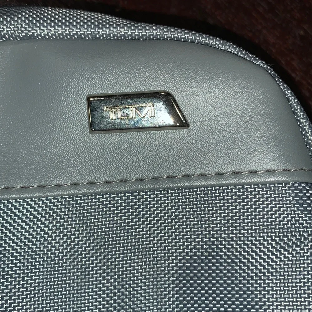 EUC TUMI gray toiletry bag